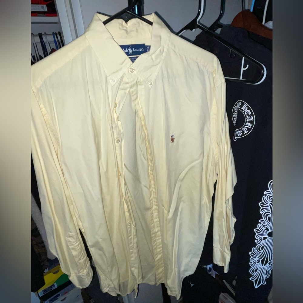 Ralph Lauren Yellow Button-Up Shirt Yarmouth